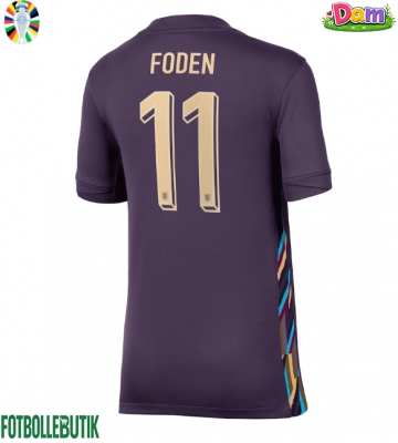 England Phil Foden #11 Bortatröja Kvinnor EM 2024 Kortärmad